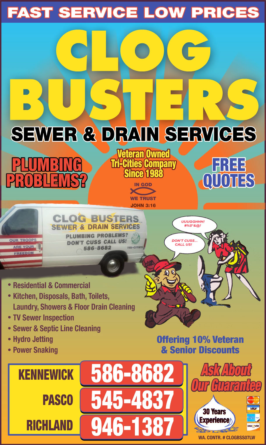 Clog Busters Sewer And Drain Service